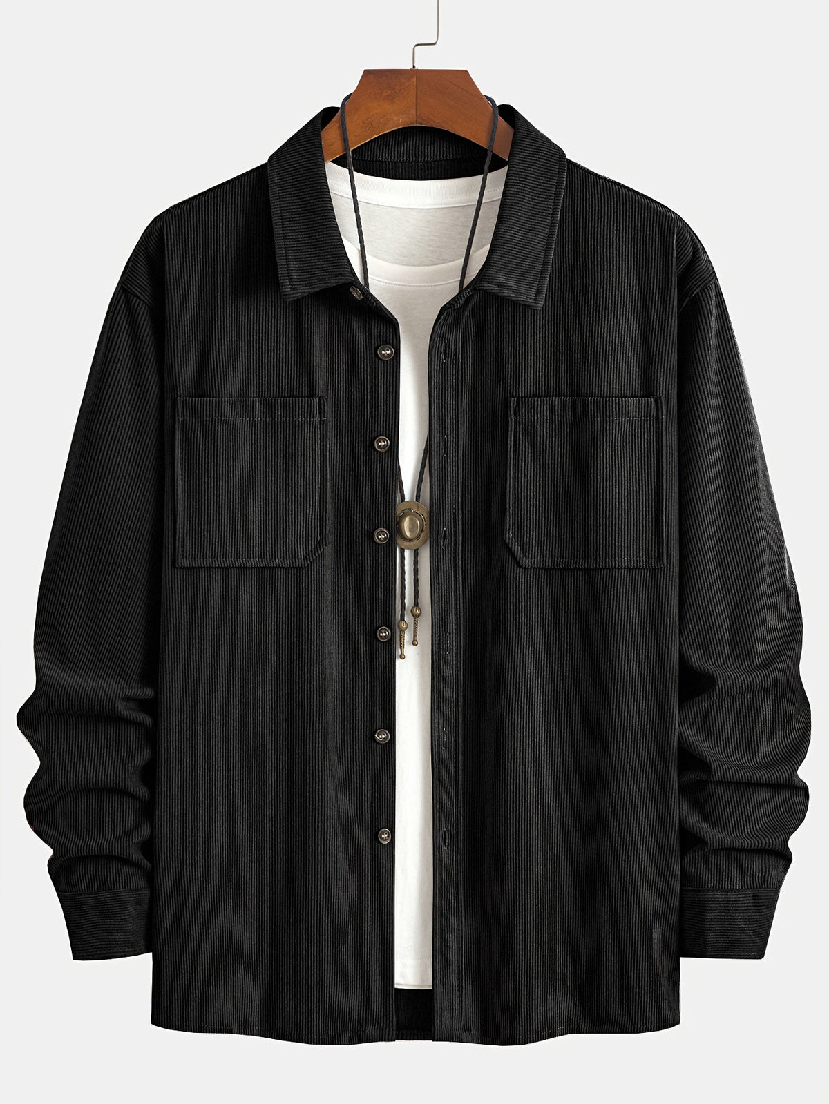 Wesley Lightweight Casual Corduroy Shirt Jacket