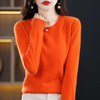 Annalise Elegant Soft Fine Knit Crew Neck Sweater