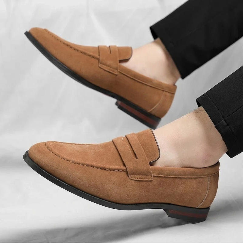 Sebastian Comfortable Classic Suede Penny Loafers