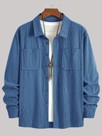 Wesley Lightweight Casual Corduroy Shirt Jacket