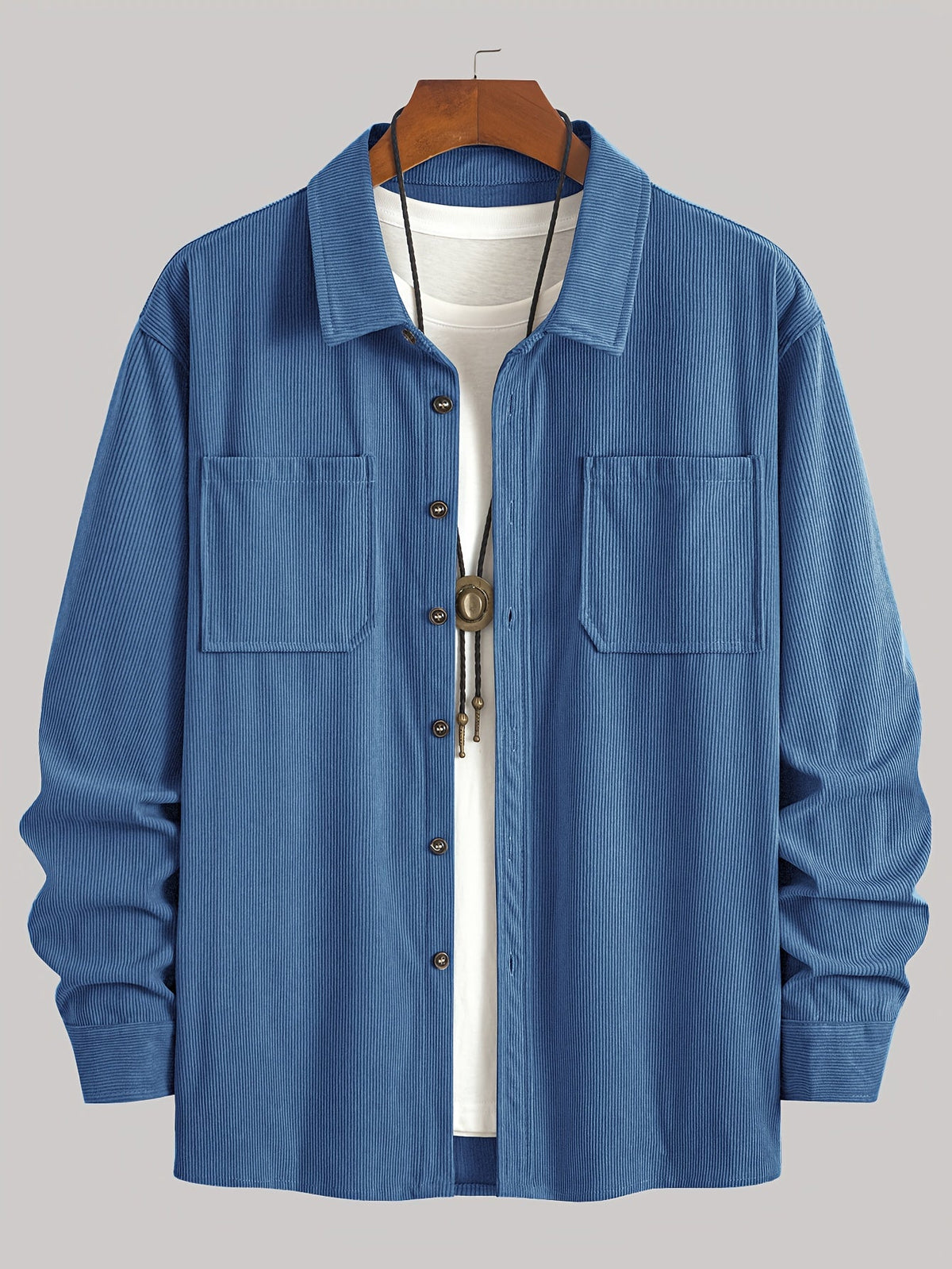 Wesley Lightweight Casual Corduroy Shirt Jacket