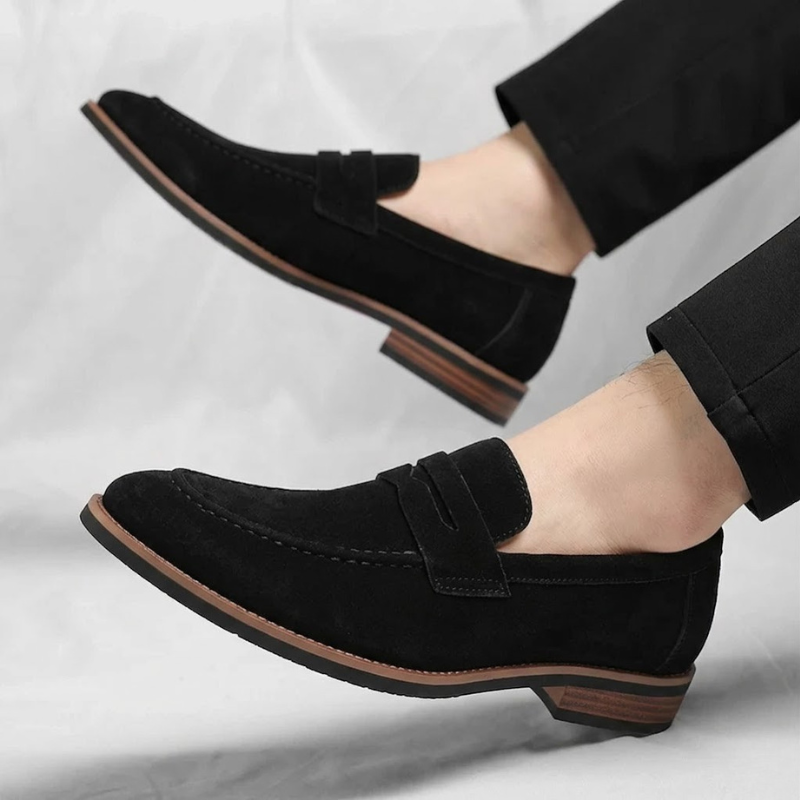 Sebastian Comfortable Classic Suede Penny Loafers