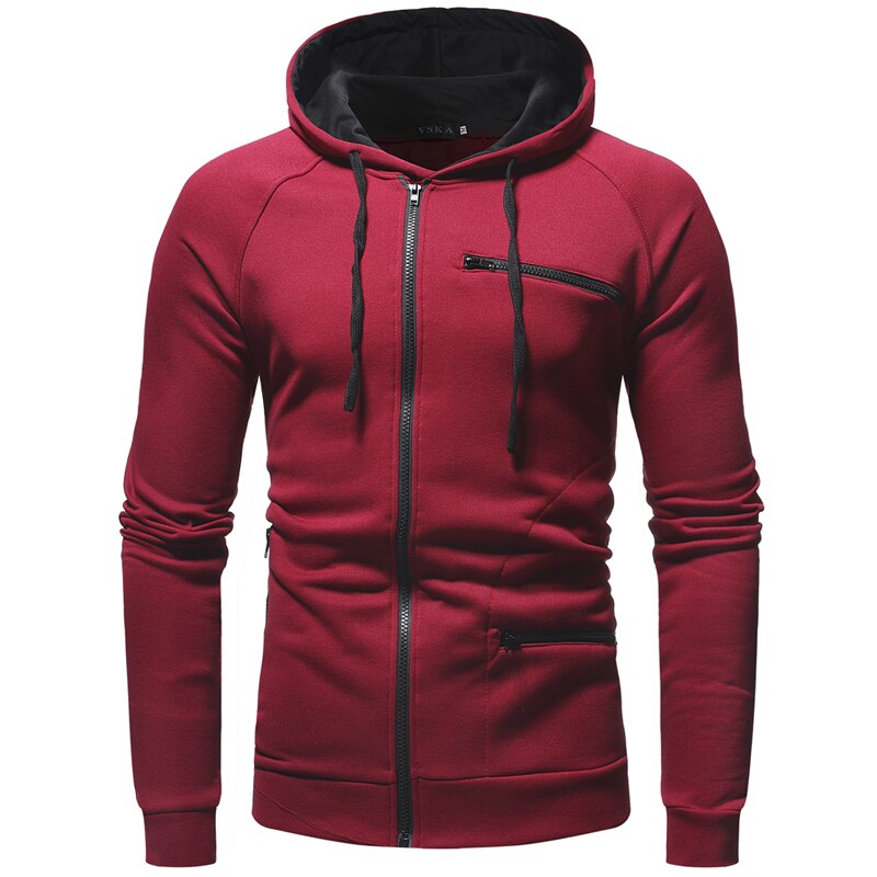 Everett Men’s Zip Pocket Hooded Sweatshirt