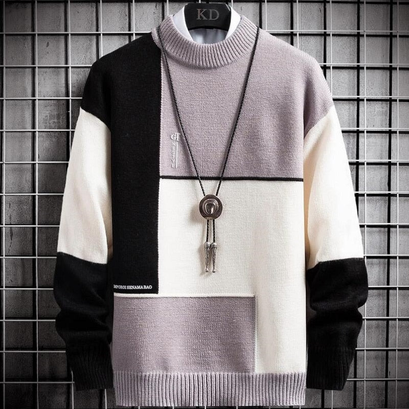 Harrison Men’s Colorblock Panel Sweater