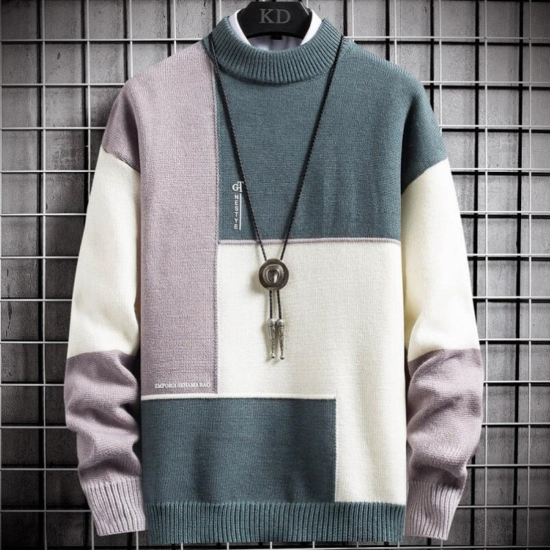 Harrison Men’s Colorblock Panel Sweater