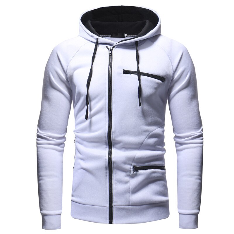 Everett Men’s Zip Pocket Hooded Sweatshirt