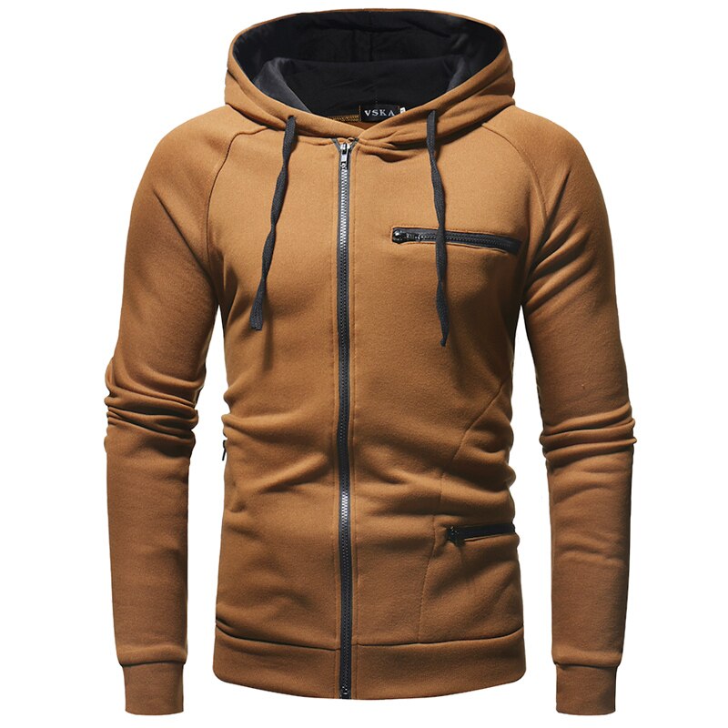 Everett Men’s Zip Pocket Hooded Sweatshirt