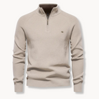 Prescott Men’s Quarter Zip Mock Neck Sweater