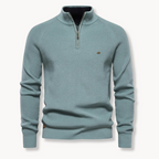 Prescott Men’s Quarter Zip Mock Neck Sweater
