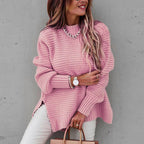 Arden Women’s High Collar Side Slit Sweater