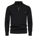 Harrison Men’s Casual Ribbed Quarter Zip Sweater