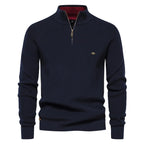 Harrison Men’s Casual Ribbed Quarter Zip Sweater