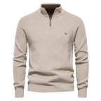 Harrison Men’s Casual Ribbed Quarter Zip Sweater