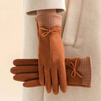 Collins Women’s Winter Houndstooth Cuff Gloves