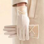 Collins Women’s Winter Houndstooth Cuff Gloves