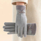 Collins Women’s Winter Houndstooth Cuff Gloves