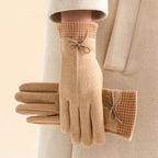 Collins Women’s Winter Houndstooth Cuff Gloves