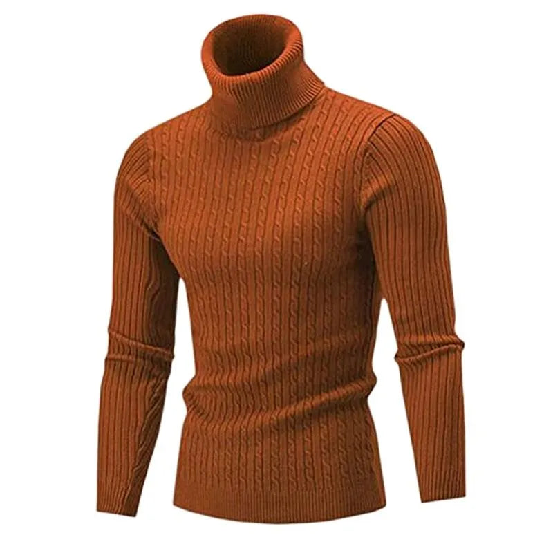 Ashford Men’s Cable Knit Turtleneck Sweater