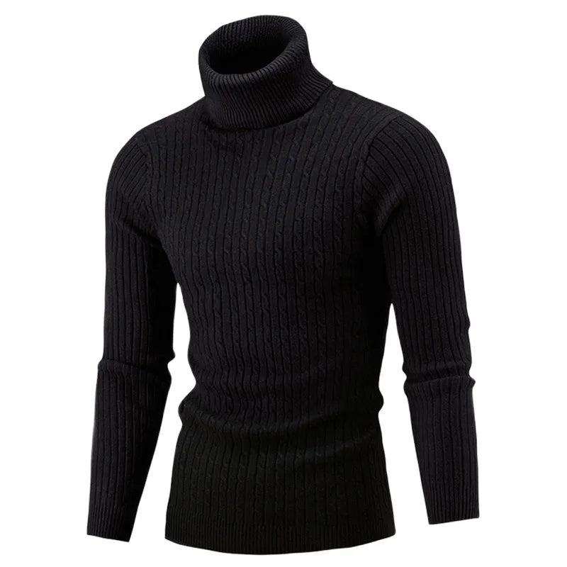 Ashford Men’s Cable Knit Turtleneck Sweater