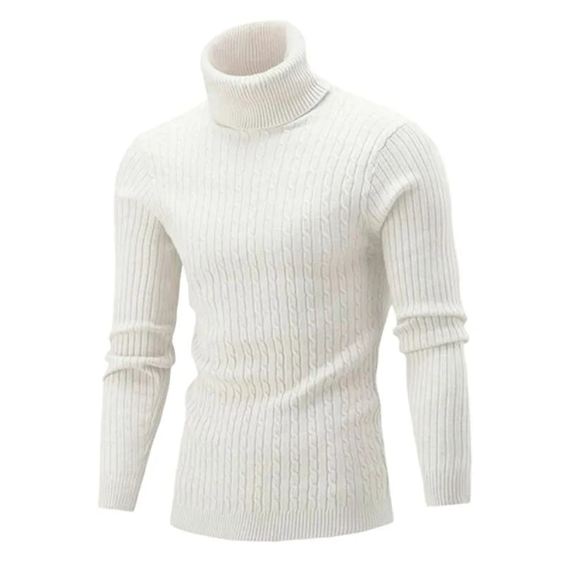 Ashford Men’s Cable Knit Turtleneck Sweater