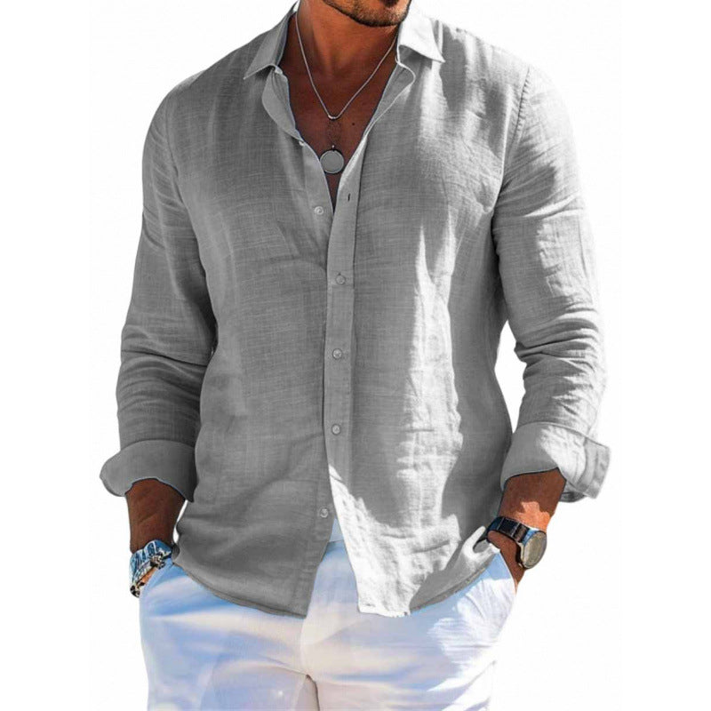 Arden Men’s Casual Lightweight Lapel Shirt