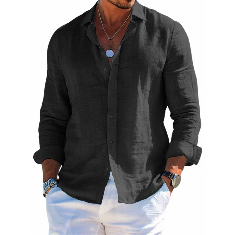 Arden Men’s Casual Lightweight Lapel Shirt
