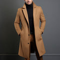 Pierce Tailored Wool Single Breasted Longline Overcoat