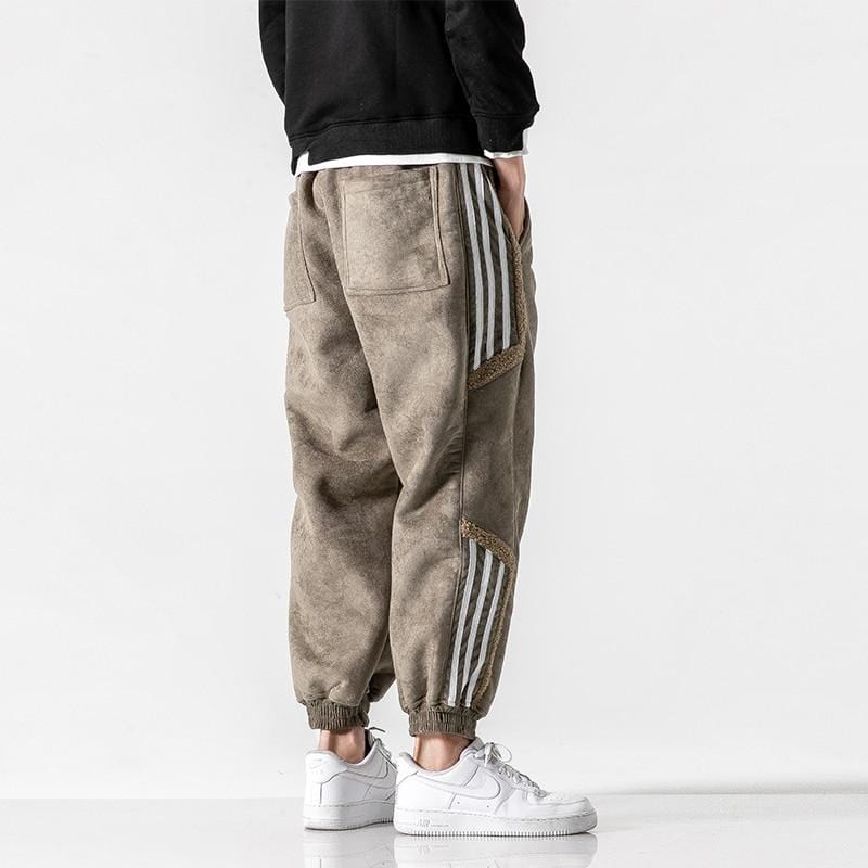 Grayson Men’s Vegan Shearling Trim Joggers