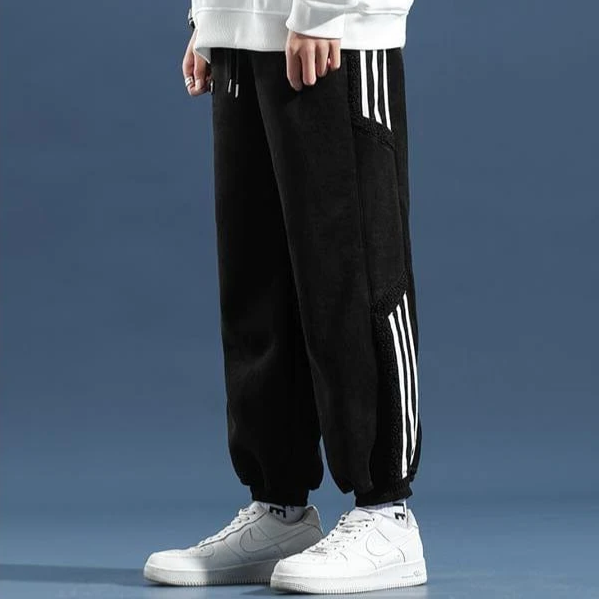 Grayson Men’s Vegan Shearling Trim Joggers