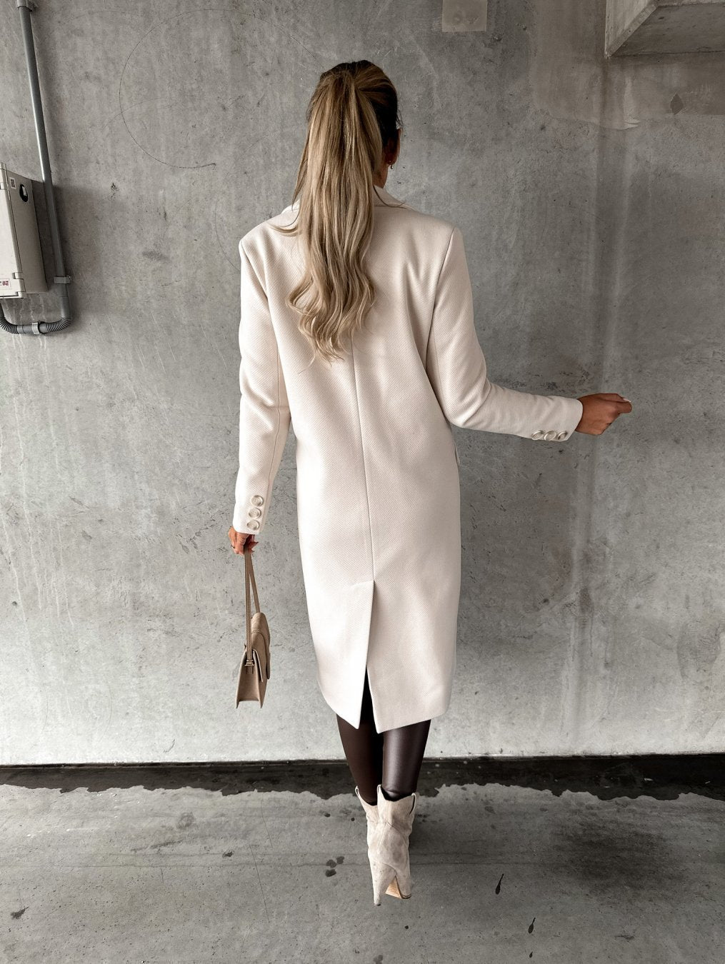 Genevieve Women’s Longline Tailored Coat