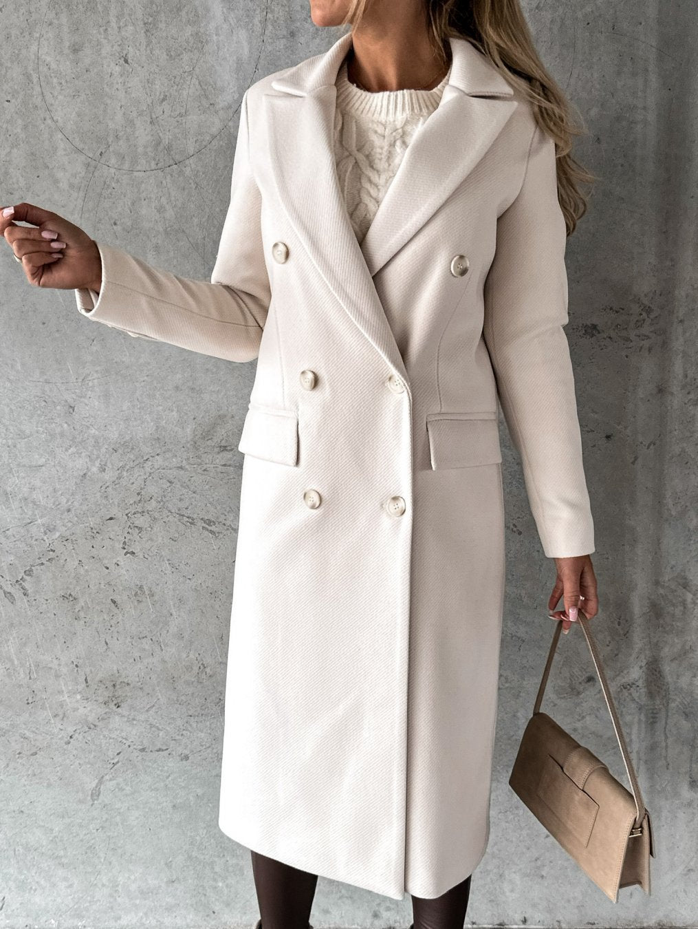 Genevieve Women’s Longline Tailored Coat