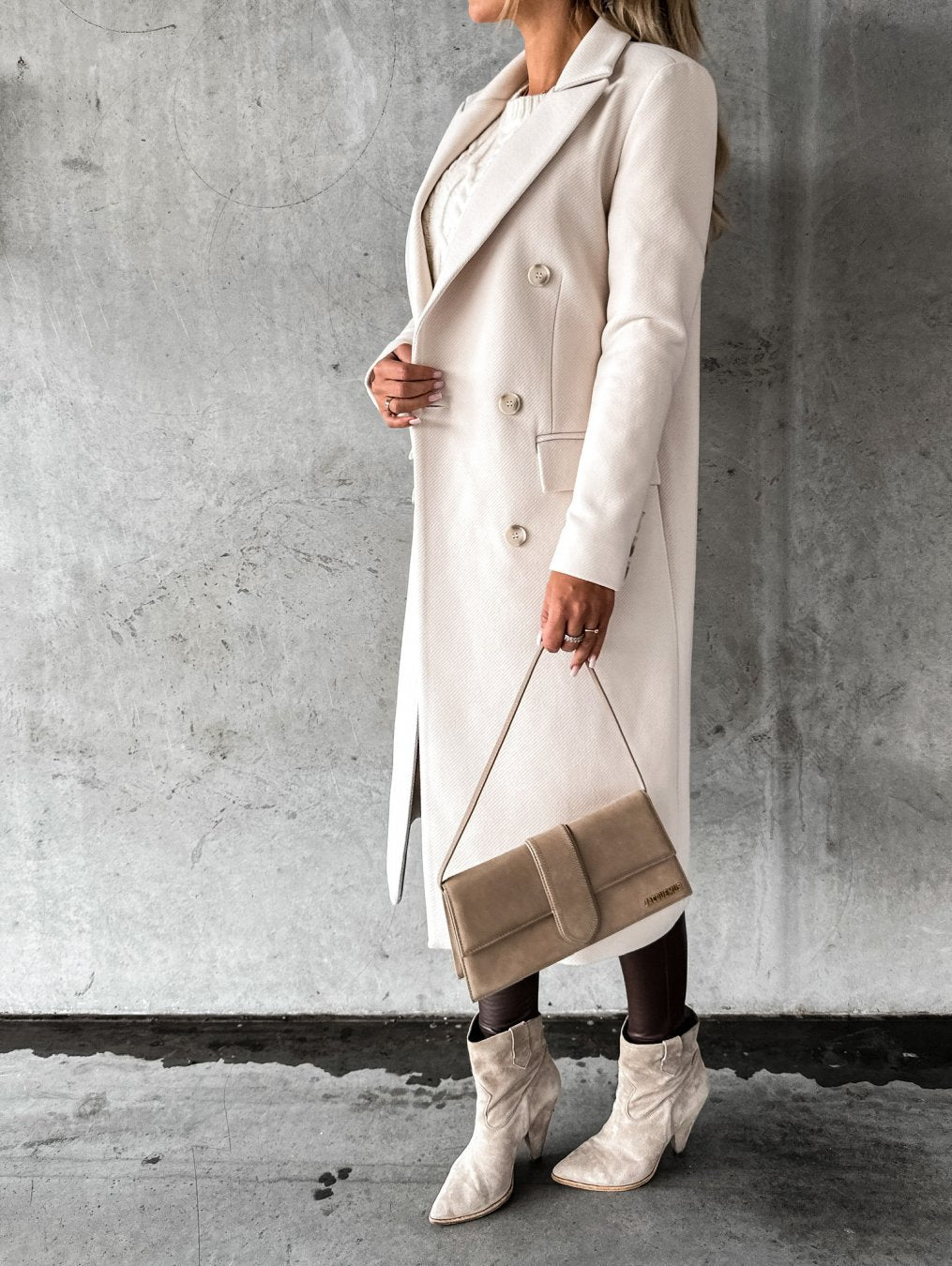Genevieve Women’s Longline Tailored Coat