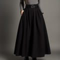 Vivienne Elegant High Waisted Pleated Maxi Skirt