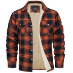 Derrick Men’s Plaid Sherpa Lined Shirt Jacket