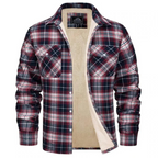Derrick Men’s Plaid Sherpa Lined Shirt Jacket