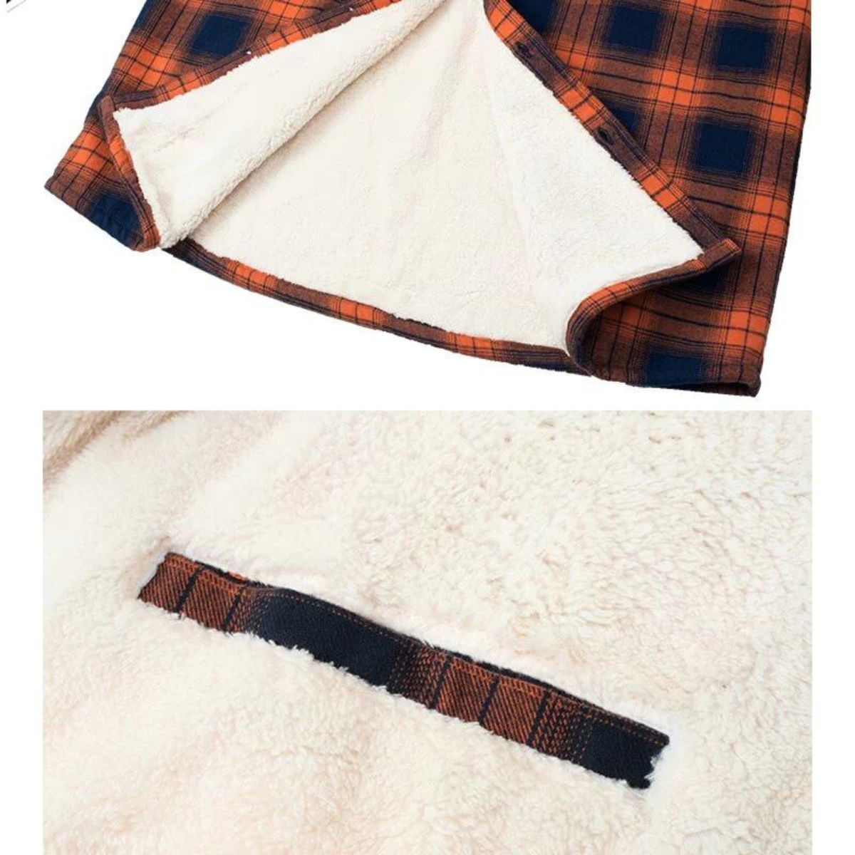 Derrick Men’s Plaid Sherpa Lined Shirt Jacket