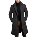 Marshall Formal Long Wool Single Breasted Topcoat