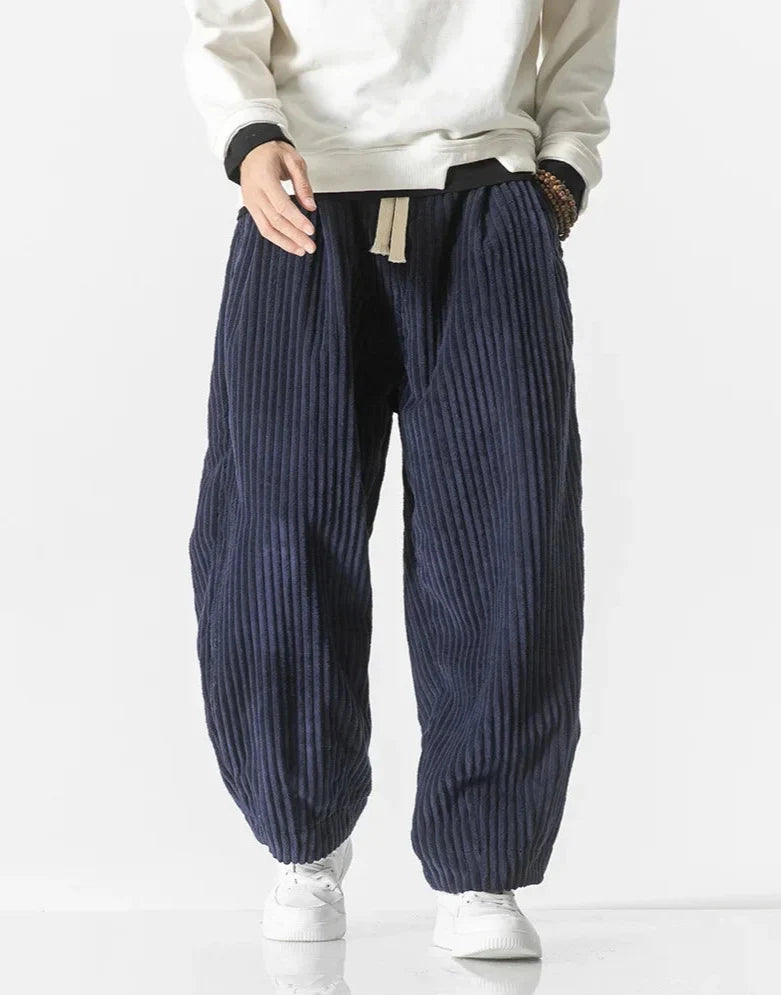 Everett Men’s Streetwear Wide Wale Corduroy Sweats