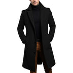 Marshall Formal Long Wool Single Breasted Topcoat