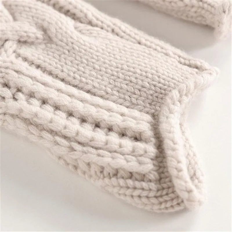 Harlow Women’s Cable Knit High Collar Sweater