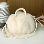 Collins Women’s Plush Fur Shoulder Bag for Winter