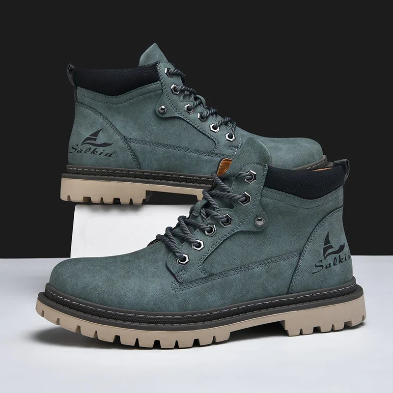 Weston Men’s Suede Lace Up Boots