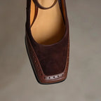 Collins Women’s Leather Two Tone Mary Jane Heels