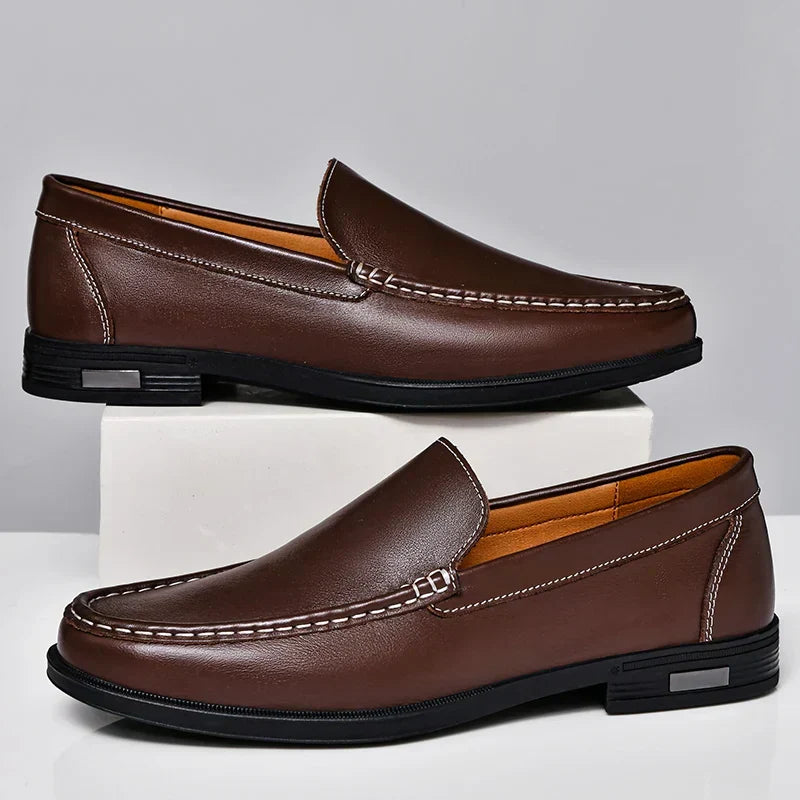 Barry Men’s Leather Casual Slip On Loafers