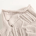 Harlow Women’s Cable Knit High Collar Sweater