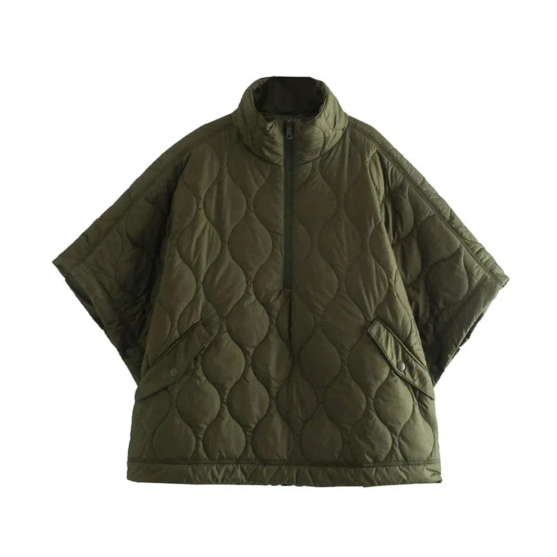 Everly Women’s Quilted Poncho Jacket