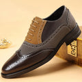 Kingsford Men’s Comfortable Leather Wingtip Oxfords