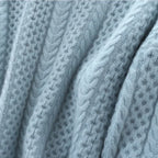 Lenora Oversized Textured Cable Knit Turtleneck Sweater