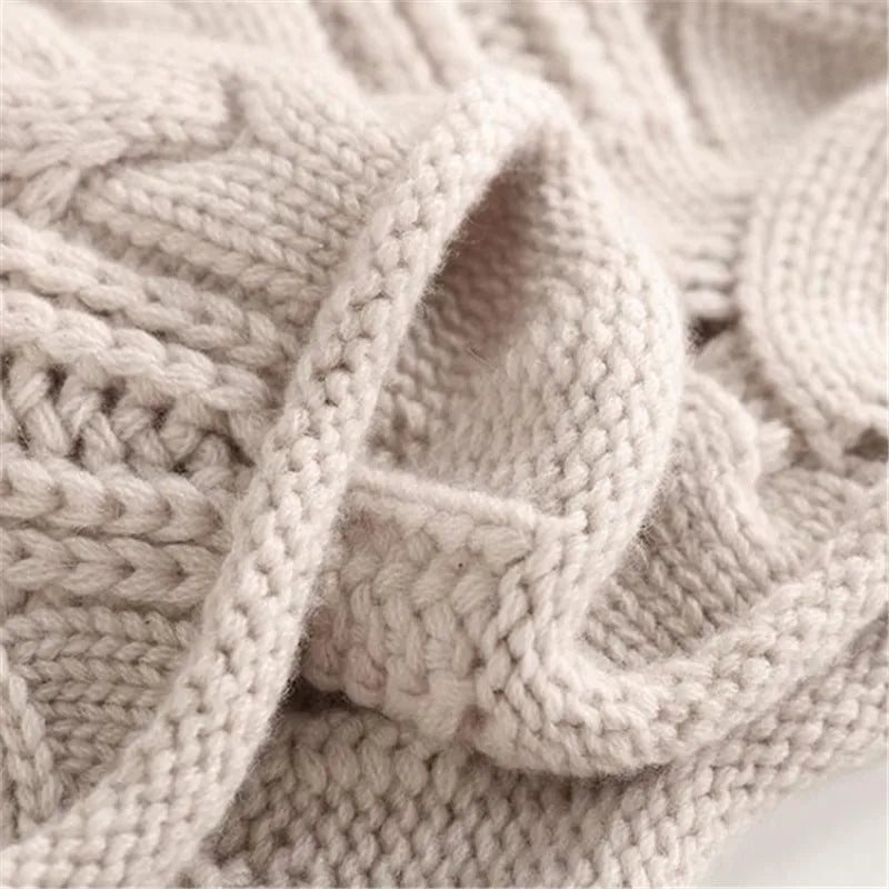 Harlow Women’s Cable Knit High Collar Sweater
