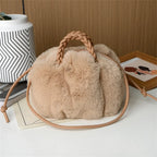 Collins Women’s Plush Fur Shoulder Bag for Winter